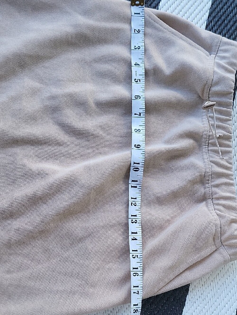Women's Beige Elastic-Waist Midi Skirt - Picture 3 of 7